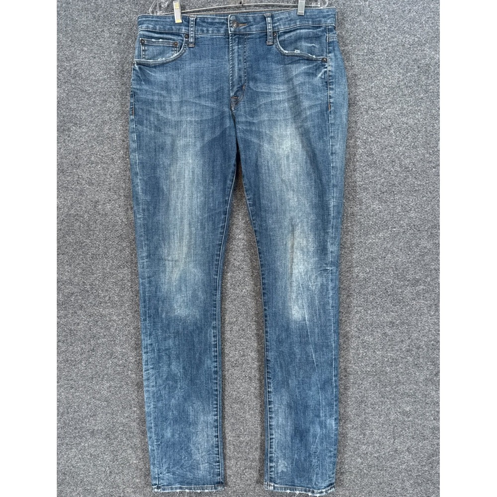 American Eagle Slim Jeans Mens 36x34 Blue 360 Extreme Flex Stretch Denim Y2K